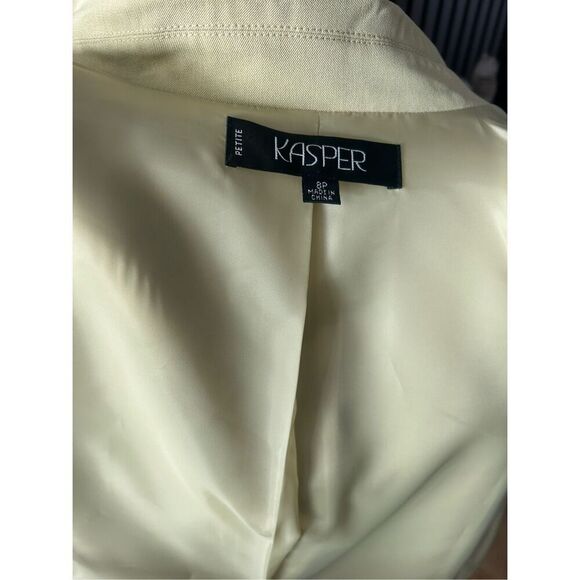 Kasper light green work blazer stylish classy size 8p - Picture 4 of 6